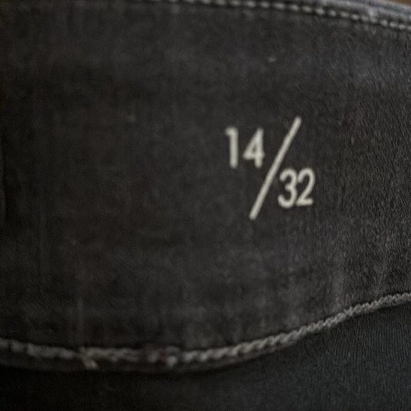 Liverpool The Slim Pull On Ankle Jeans 14/32 Meteorite Black Wash Stretch Denim - Picture 7 of 10